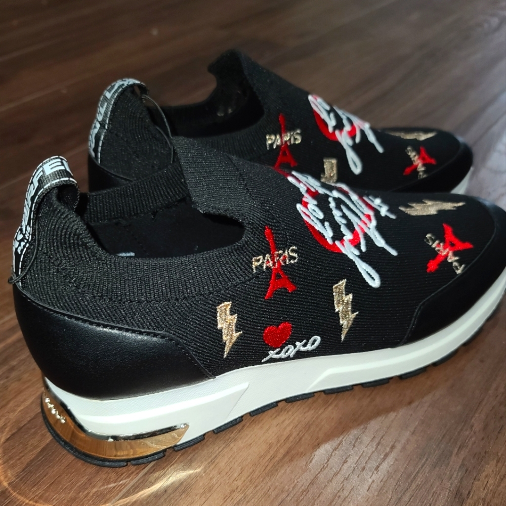 Karl Lagerfeld Miranda Paris slip on sneakers sz 8 8M 38.5 38.5B